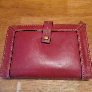 Fossil Red Leather Wallet